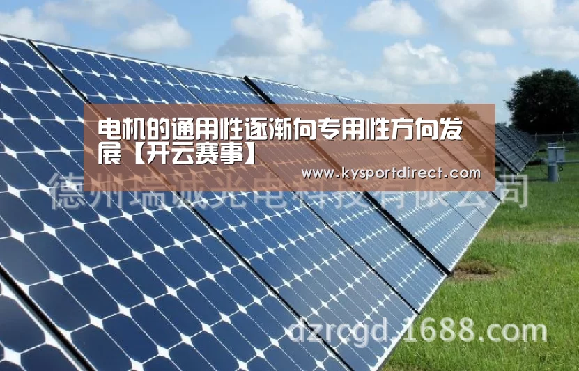 电机的通用性逐渐向专用性方向发展【开云赛事】