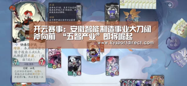 开云赛事:安徽智能制造事业大刀阔斧向前 “五智产业”即将崛起(图1) KAIYUN官网